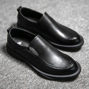 Business casual leather shoes